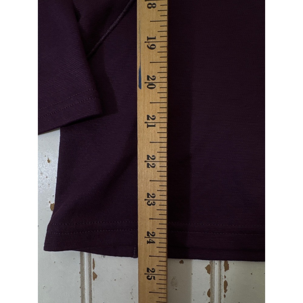 Patagonia 1/4 Zip Pullover Women XL Purple Capilene Base Layer Active Top - Picture 7 of 10